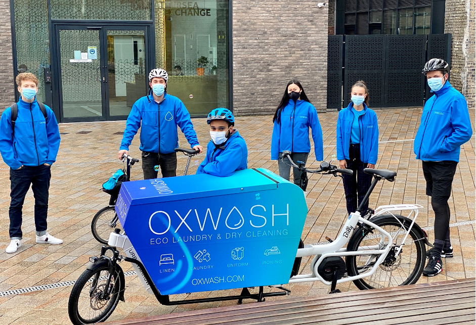 Oxwash Commercial Laundry 2 Ecargo Bikes Welcome To The Future