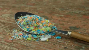 Microplastics On A Spoon